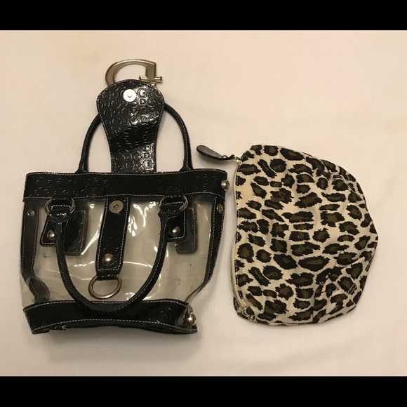 Gifted. Guess Concert Clear & Black Bag. - Picture 5 of 8